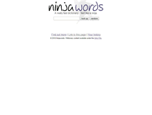 Tablet Screenshot of ninjawords.com